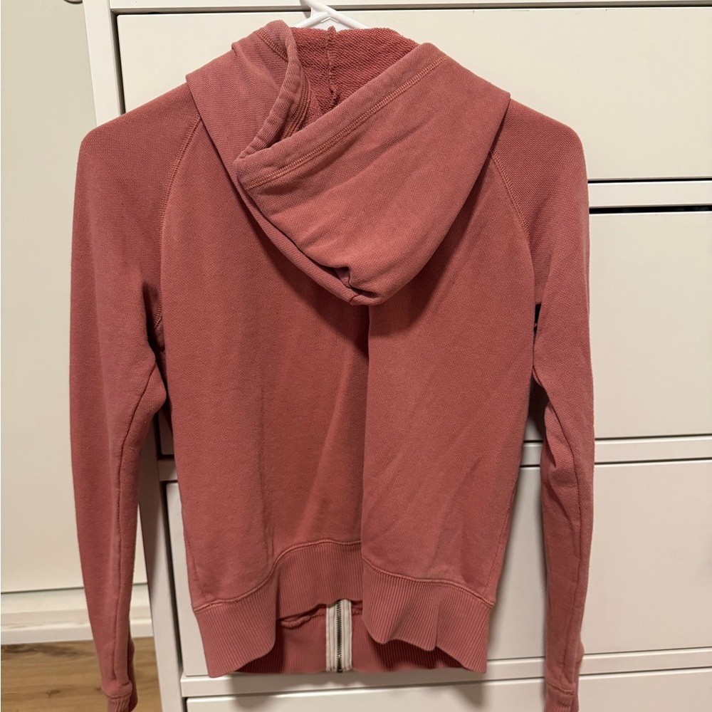 Aerie Coral Zip-Up Hoodie